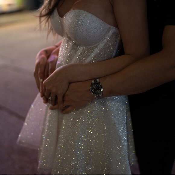 RosieEtienne Emmelie Sequin Embellished Strapless Mini Dress - Picture 6 of 11